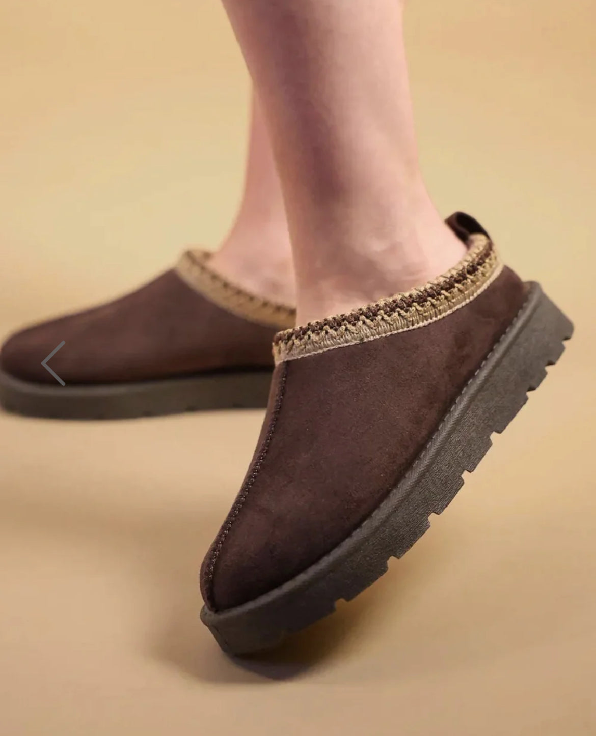Aztec Outdoor Slippers - Chocolate Brown