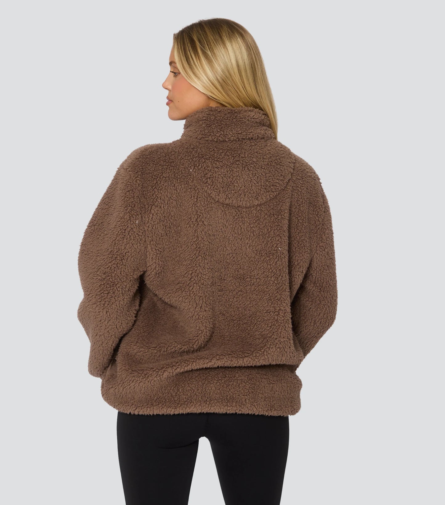 Mocha Borg 1/4 Zip Jumper