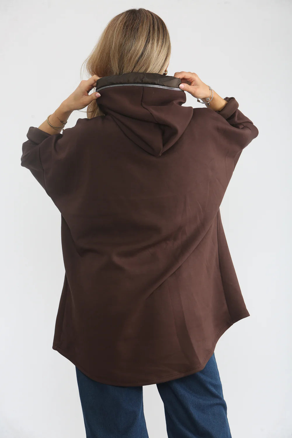 Hood Sweater - Chocolate Brown