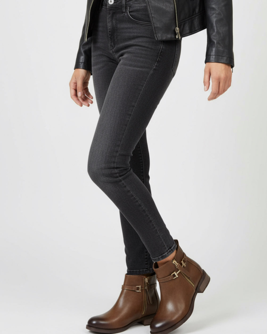 Tan Distressed Ankle Boots