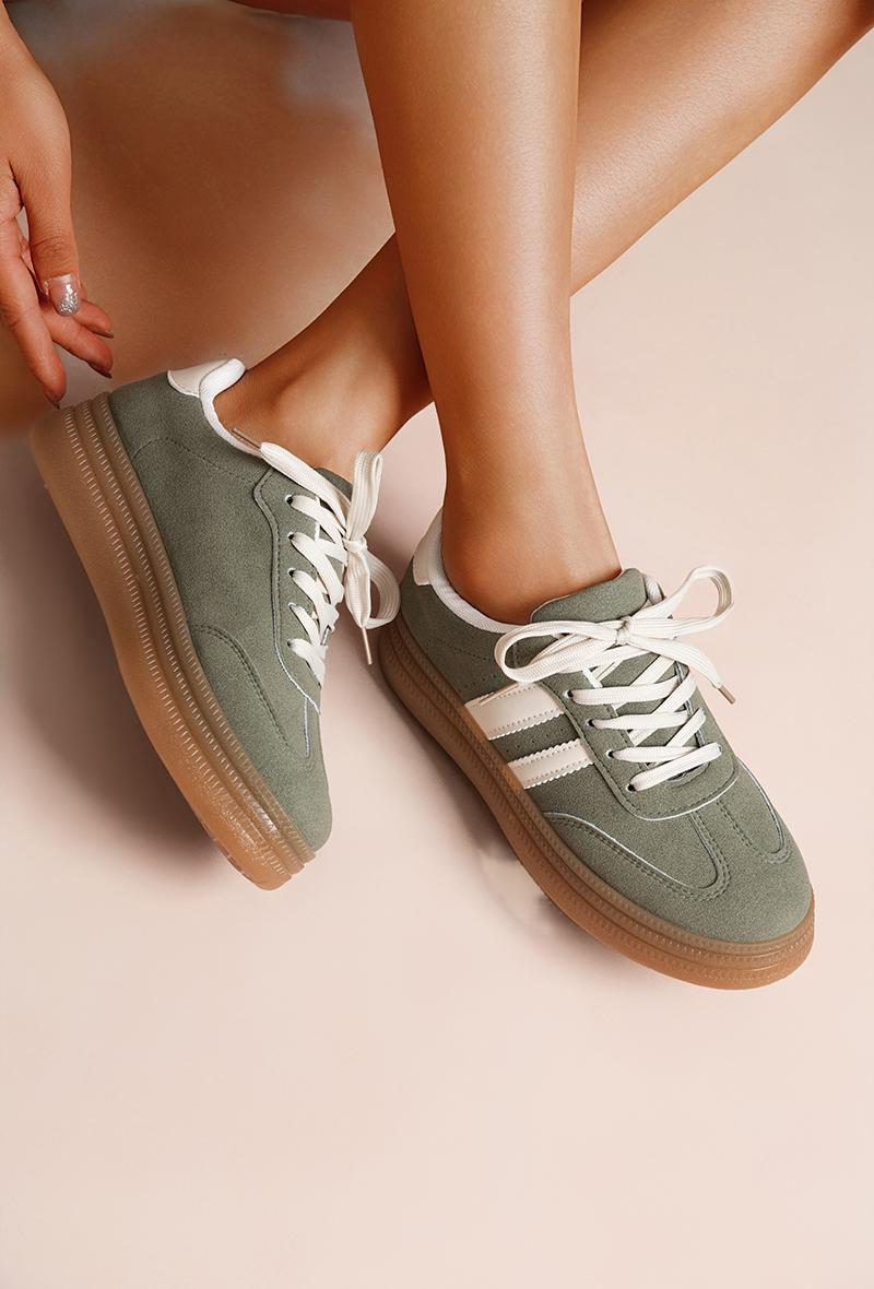 Sage Green Gumsole Trainers