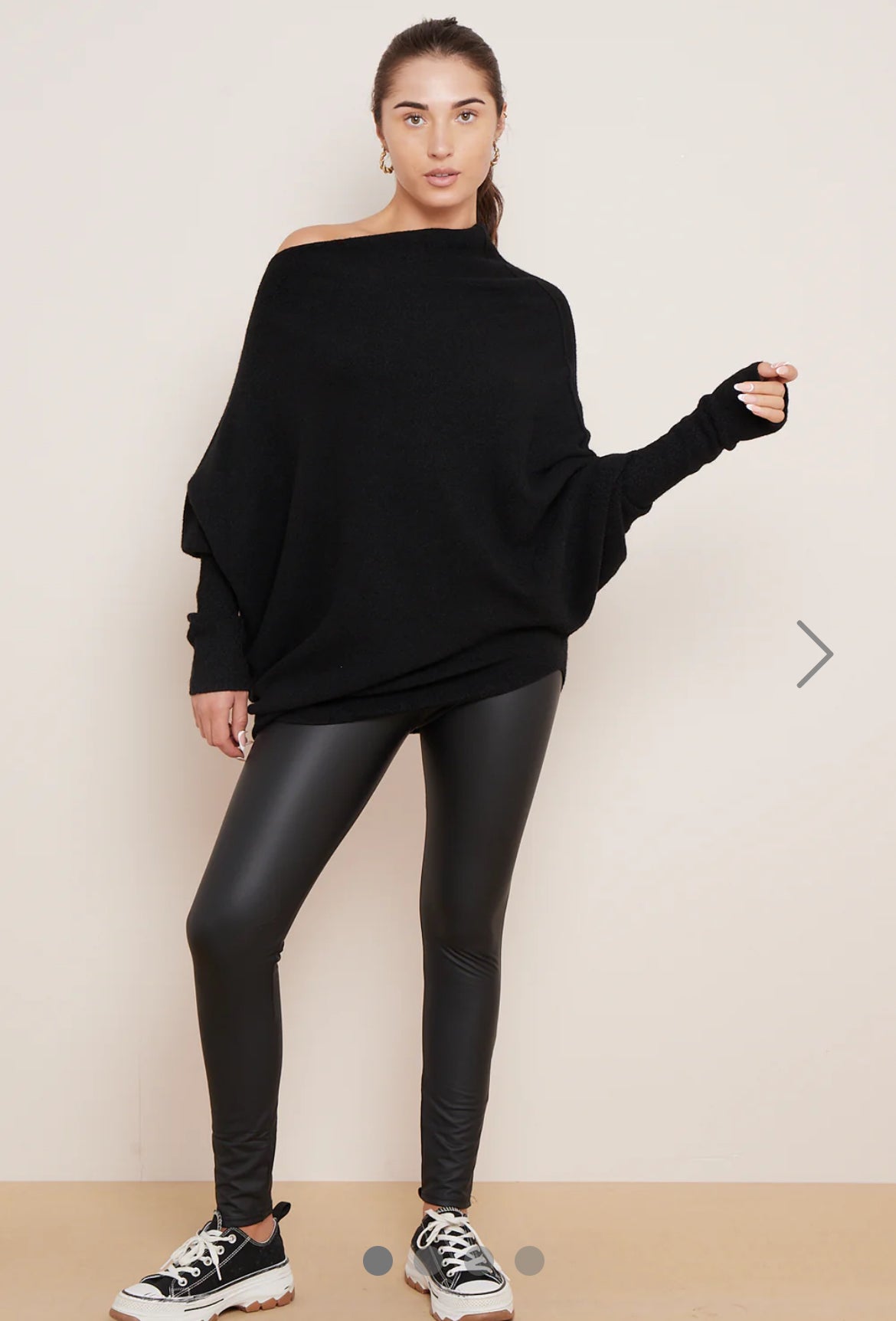 Asymmetric Poncho Jumper