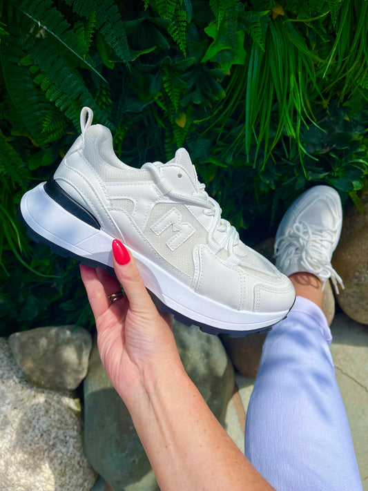 White M Trainers