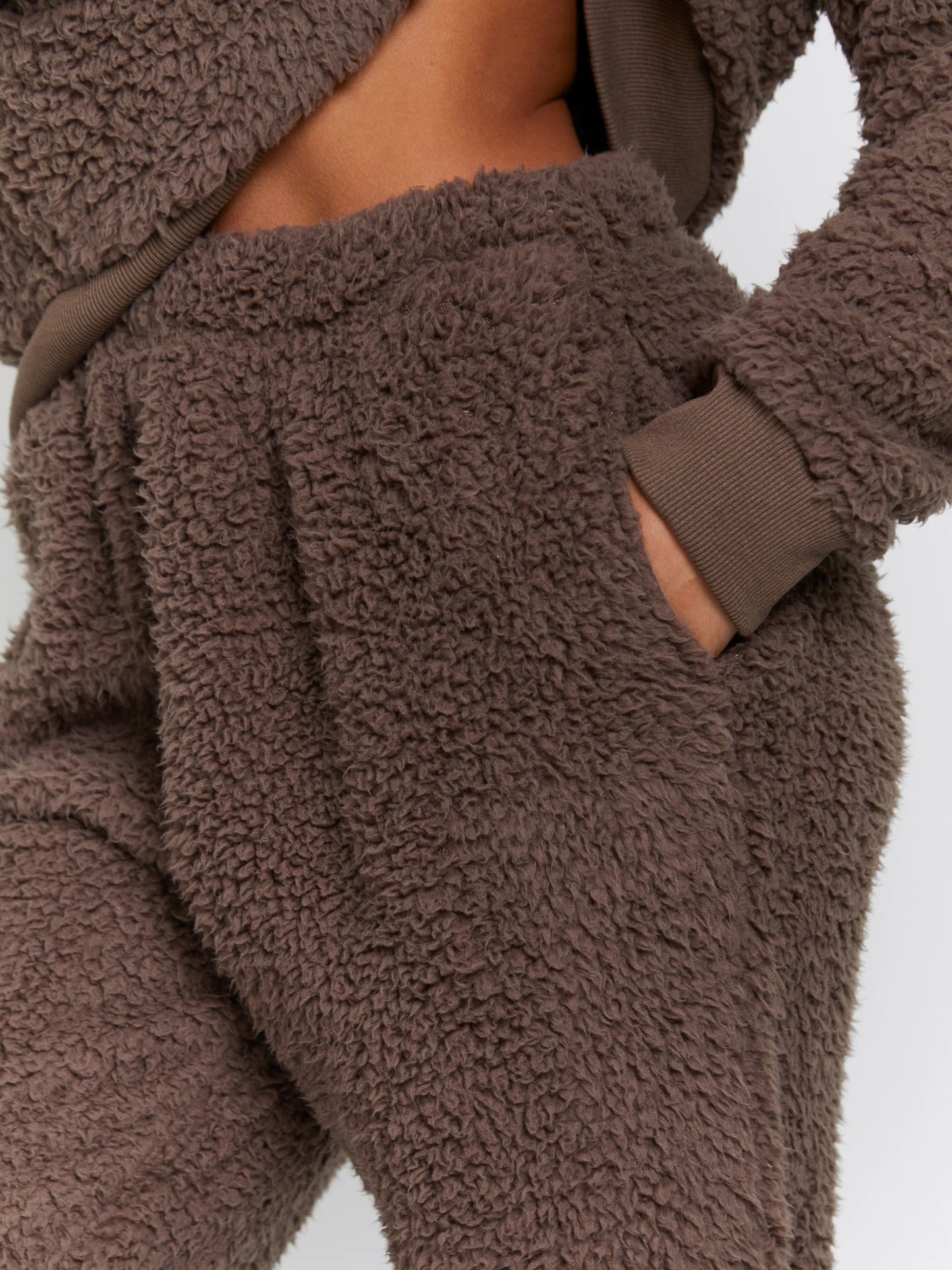 Brown Borg Hoodie & Jogger Lounge Set