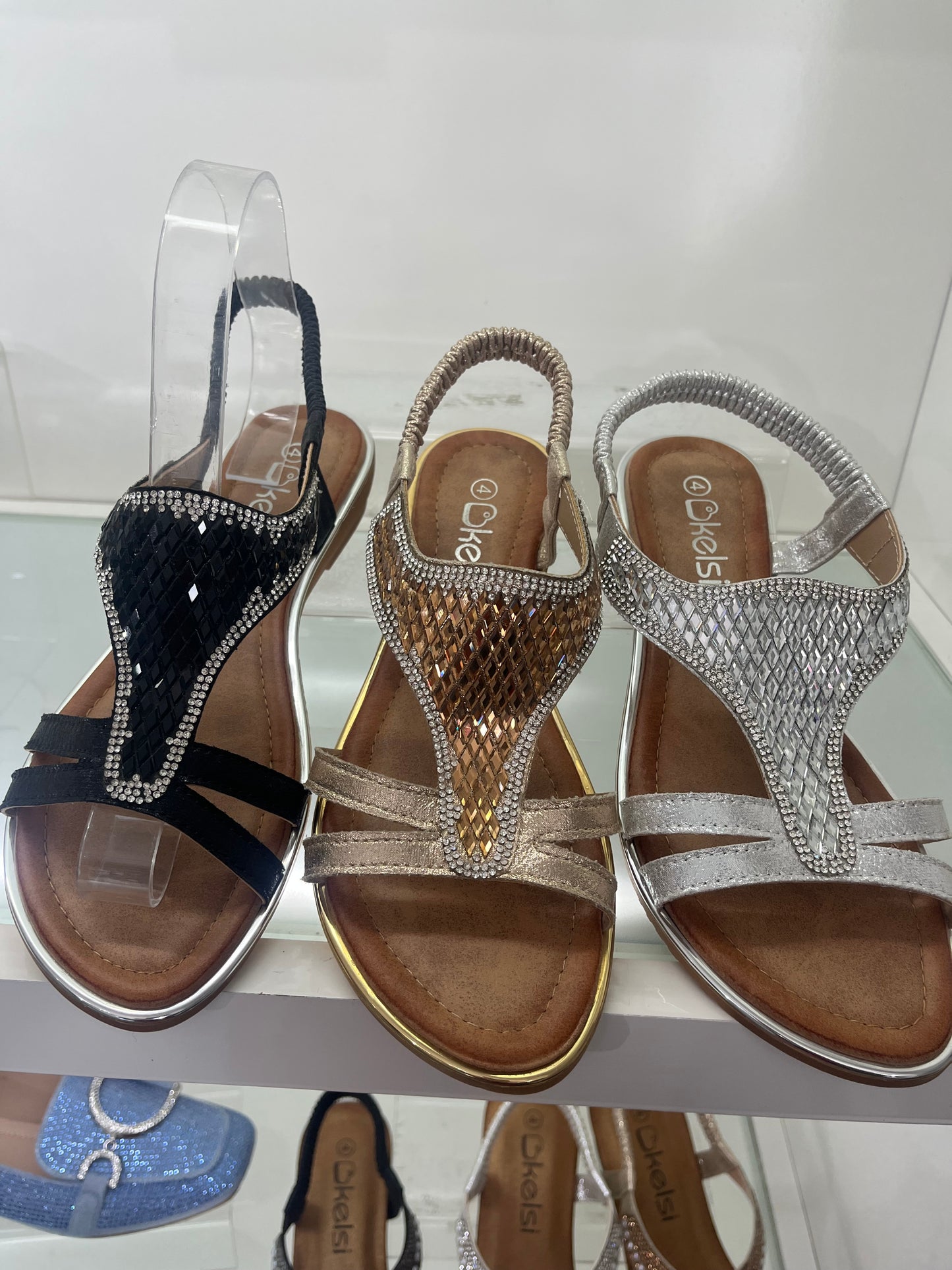 Diamante Sandals (3 colours)
