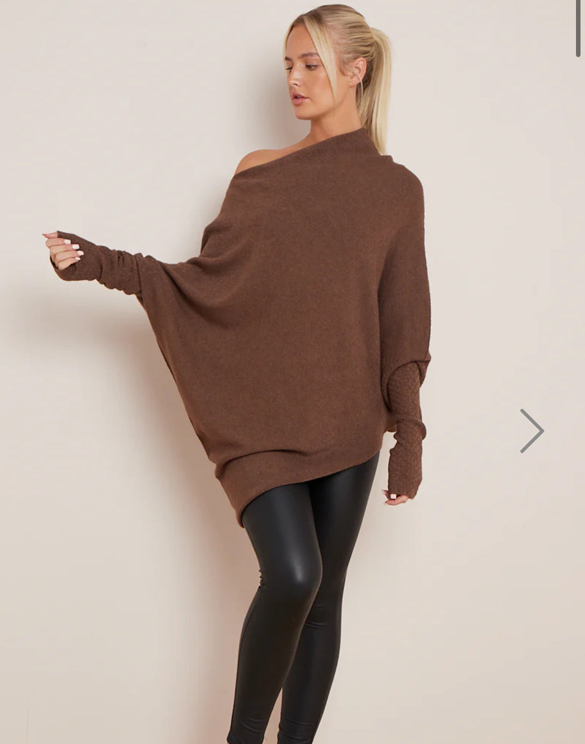 Asymmetric Poncho Jumper