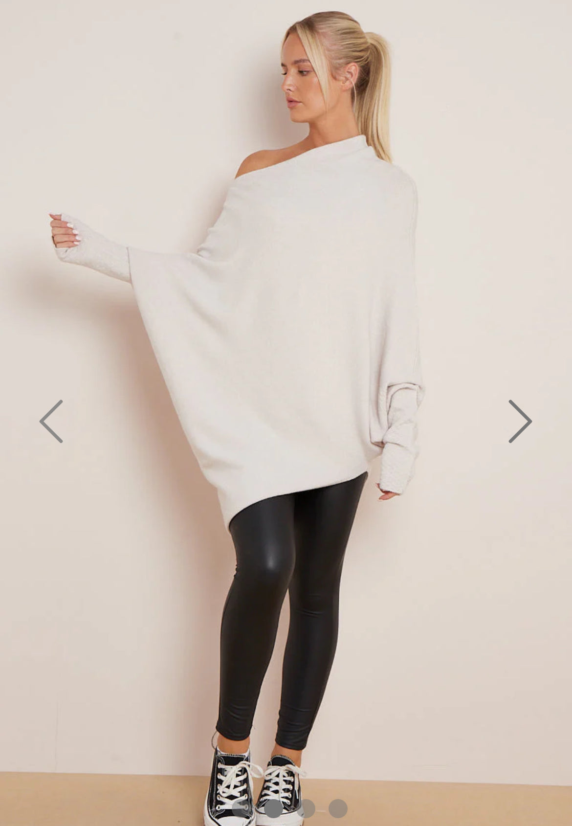 Asymmetric Poncho Jumper
