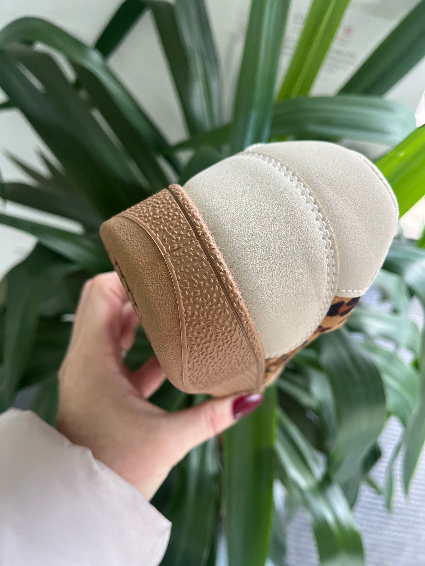 Leopard Lace Trainer Sneakers