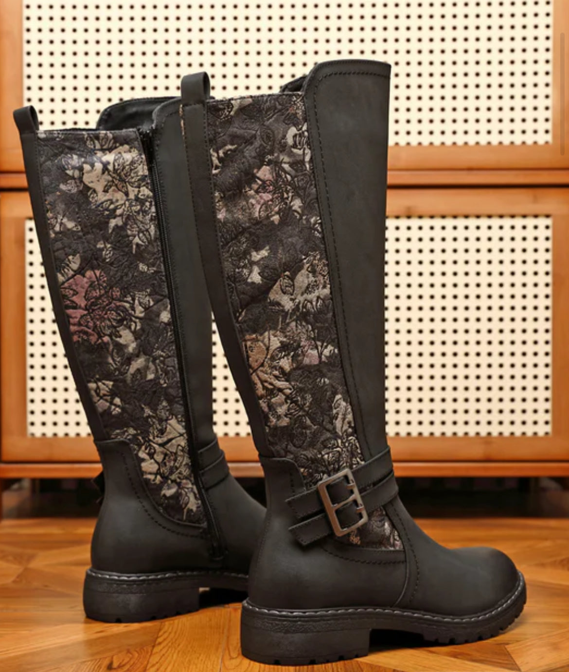 Knee High Pattern Boots