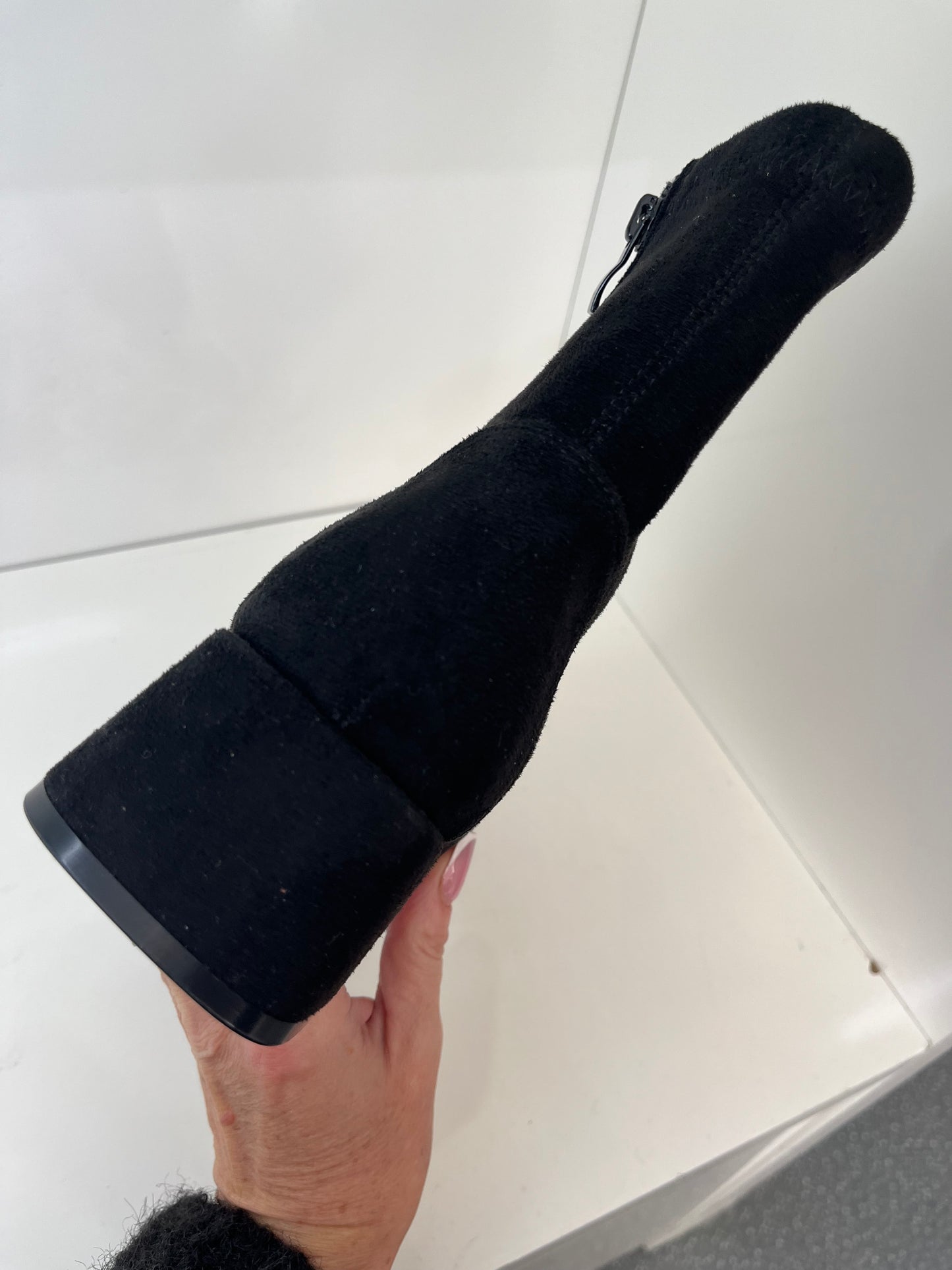 Black Suedette Ankle Boots