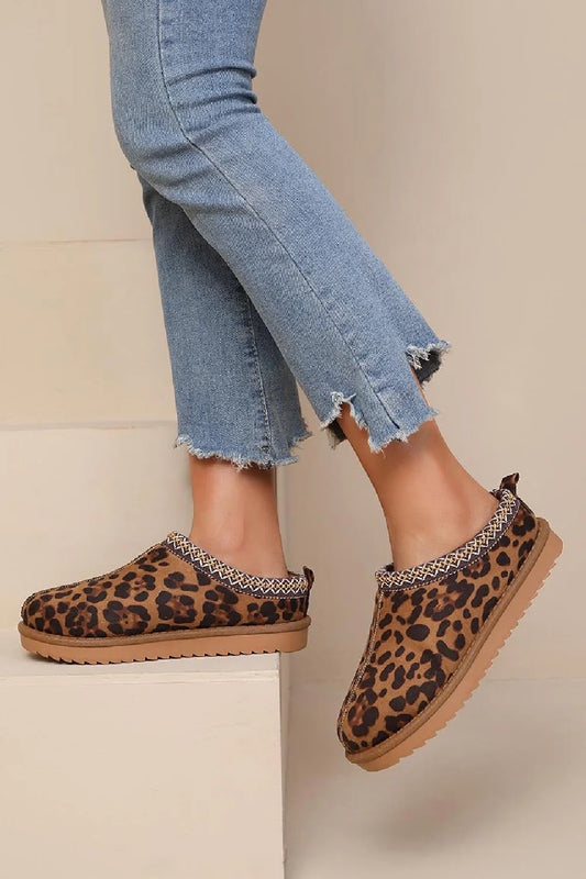 Aztec Outdoor Slippers - Leopard