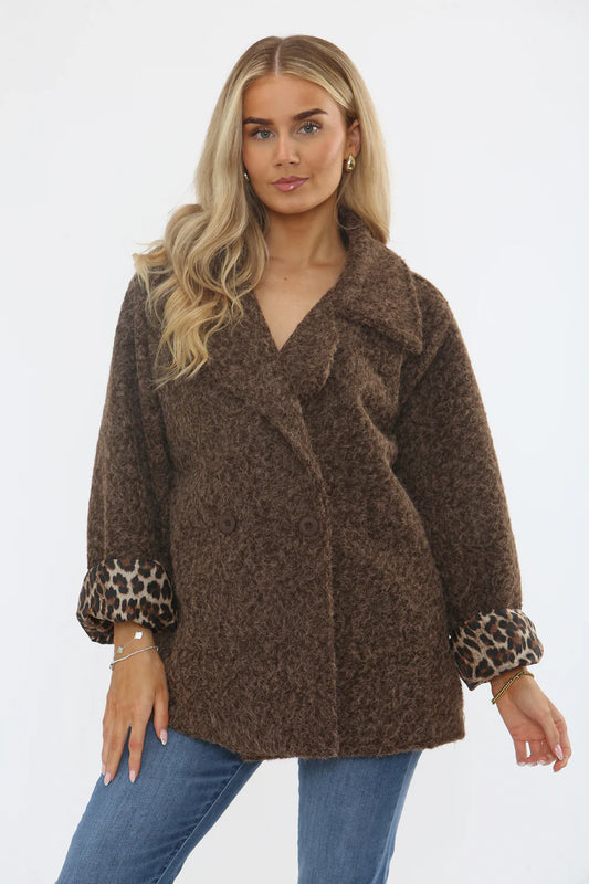 Leopard Lined Blazer